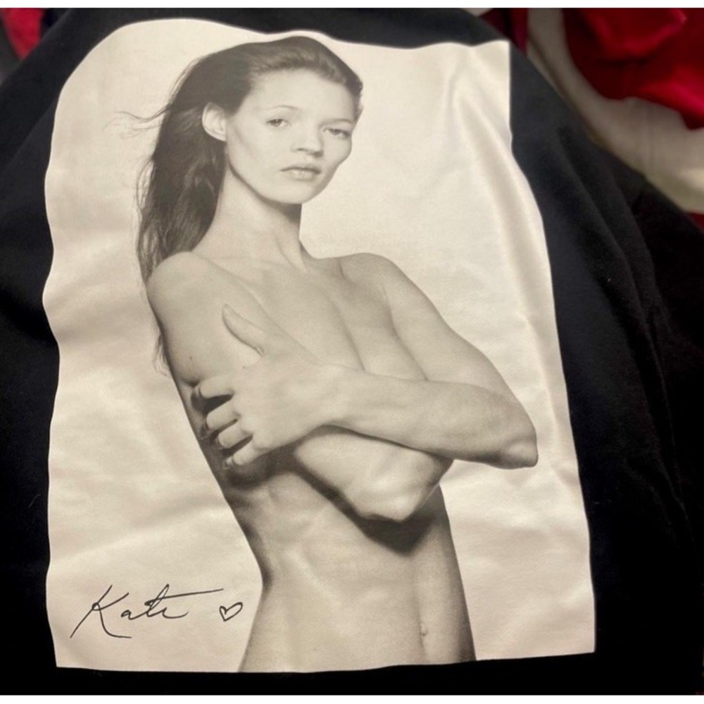 ZARA WOMEN NWT KATE MOSS TERRY O'NEIL‎ SWEATSHIRT 0085/170 Size M BLOGGERS FAV!
